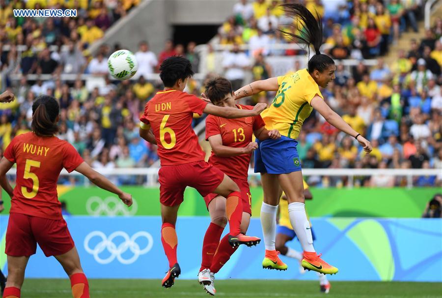 Futebol feminino: Seleção brasileira vence China por 3-0