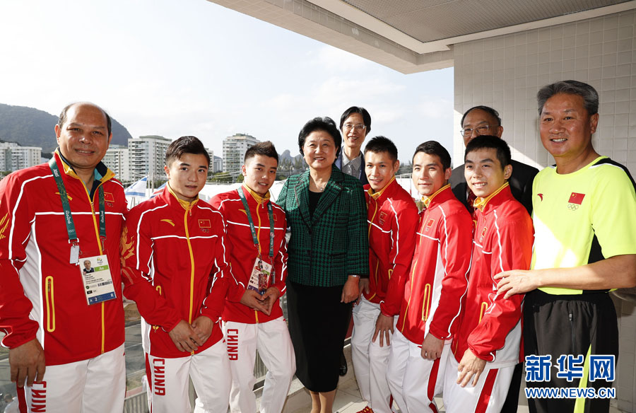 Vice-primeira-ministra chinesa visita delegação olímpica