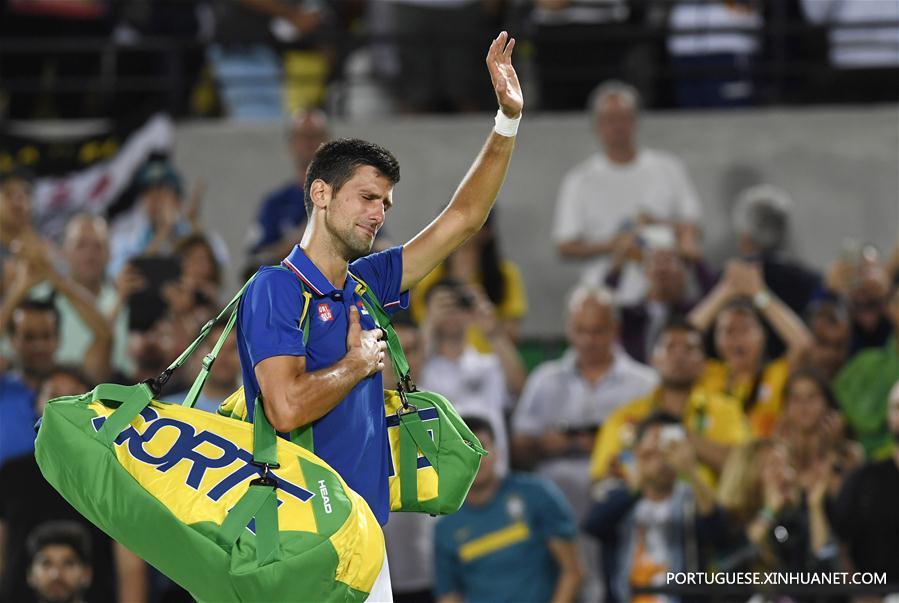 Djokovic eliminado por Del Potro na primeira rodada do torneio de simples de tênis no Rio 2016
