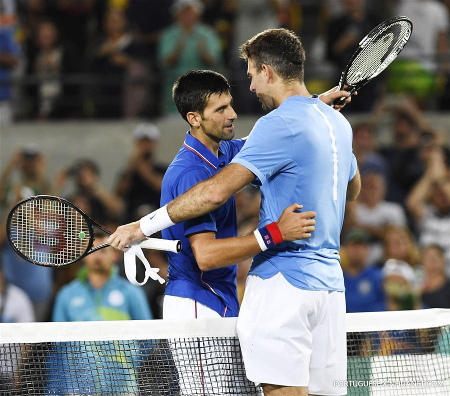 Djokovic eliminado por Del Potro na primeira rodada do torneio de simples de tênis no Rio 2016