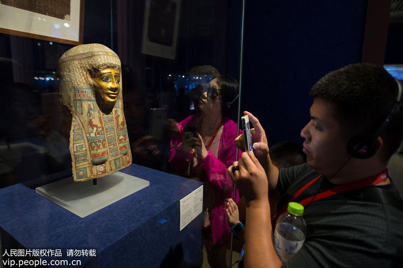 Antiga civilização egípcia e dinastia Han da China em exposição em Nanjing