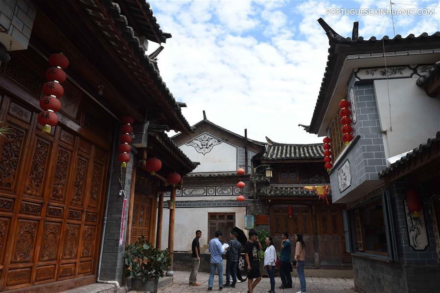 Cidade antiga de Guanglu na Província de Yunnan da China
