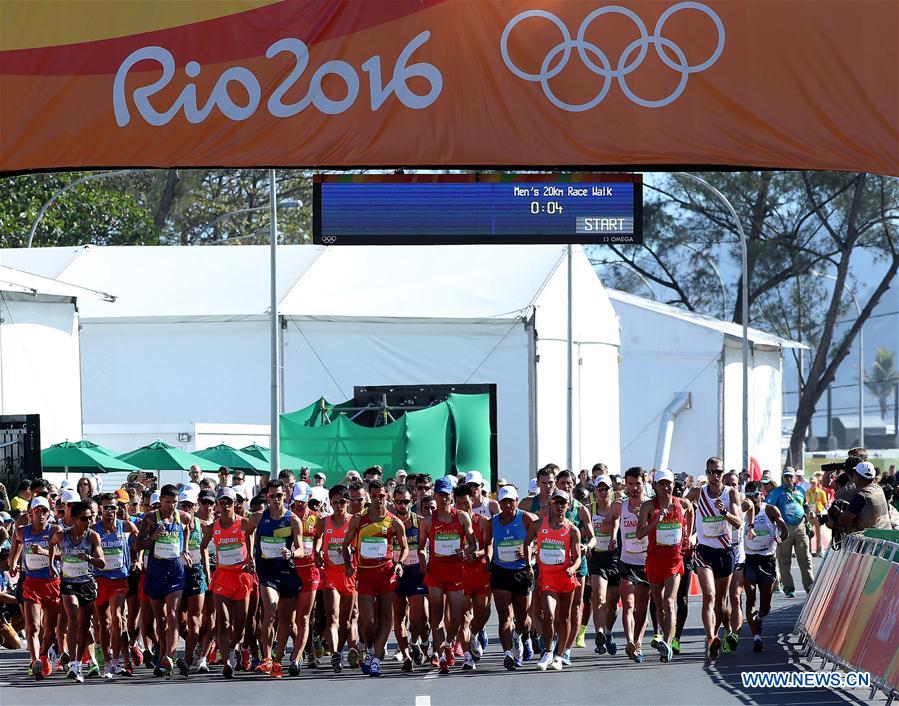 Rio 2016: China conquista ouro e prata na marcha de 20km