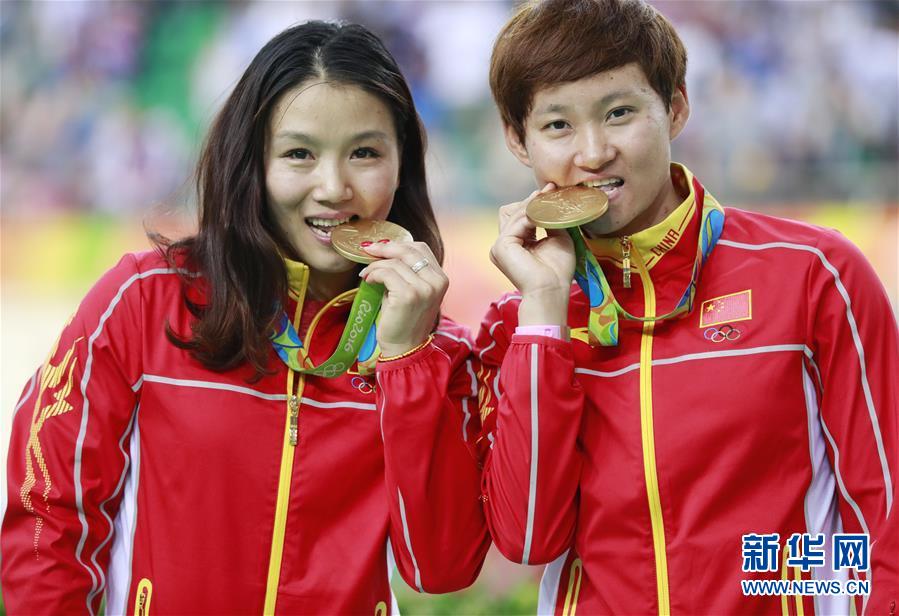 Dupla chinesa ganha ouro e estabelece recorde no ciclismo de pista