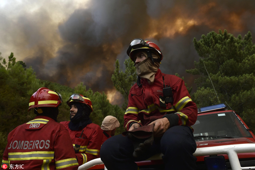 Grandes incêndios continuam atingindo Portugal 
