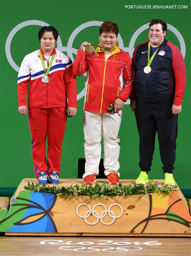 Rio 2016: Chinesa Meng Suping conquista a medalha de ouro no levantamento de peso