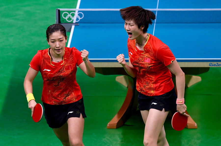 Rio 2016: Equipe feminina chinesa de tênis de mesa conquista o ouro