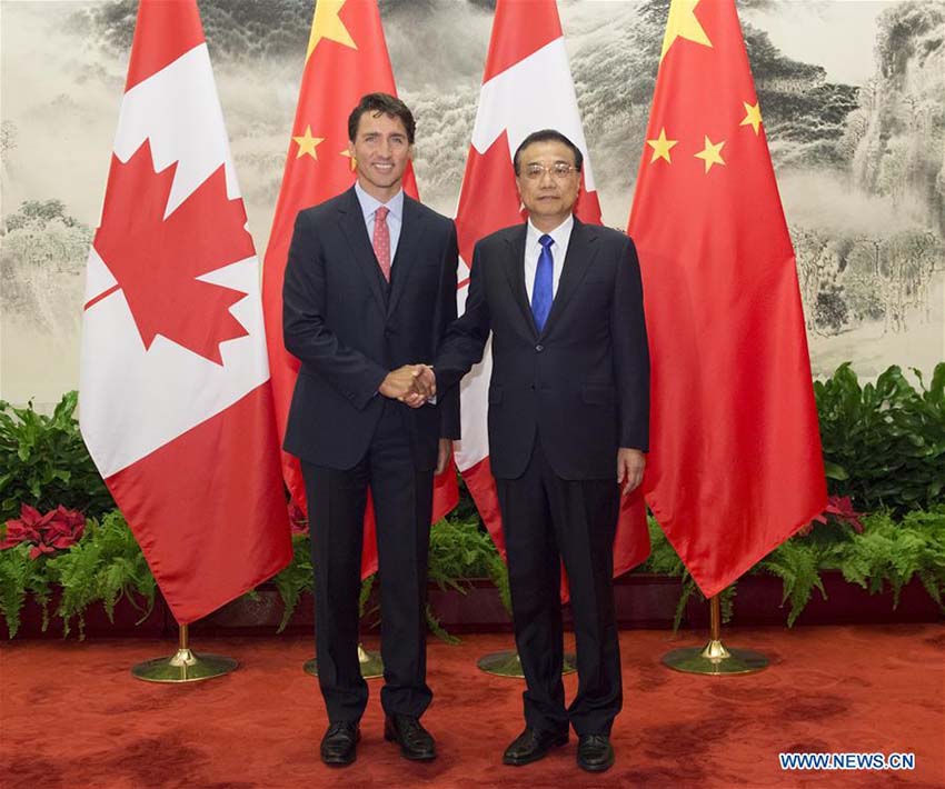 Primeiro-ministro chinês destaca oportunidades para futuro das relações sino-canadenses