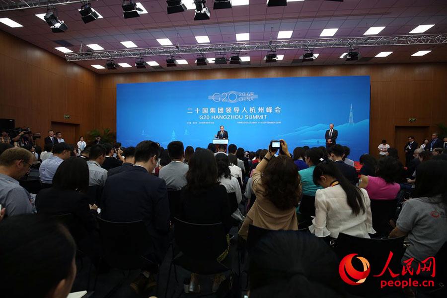 Ban Ki-moon realiza coletiva de imprensa na Cúpula do G20