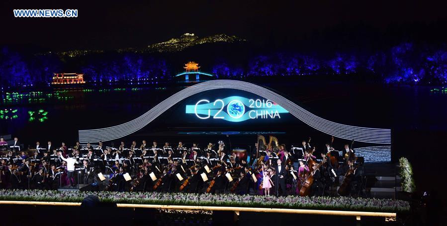 China dá as boas-vindas aos líderes do G20 com cerimônia de abertura no Lago do Oeste