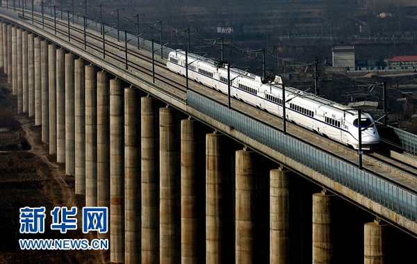 Comprimento total das ferrovias de alta velocidade da China supera 20 mil quilômetros
