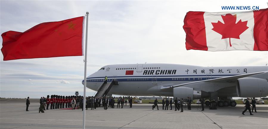 Premiê chinês chega a Ottawa para visita oficial