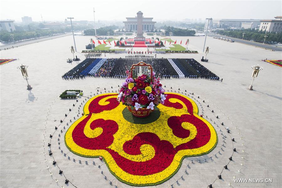 Cerimônia realizada na capital chinesa pela ocasião do Dia dos Mártires