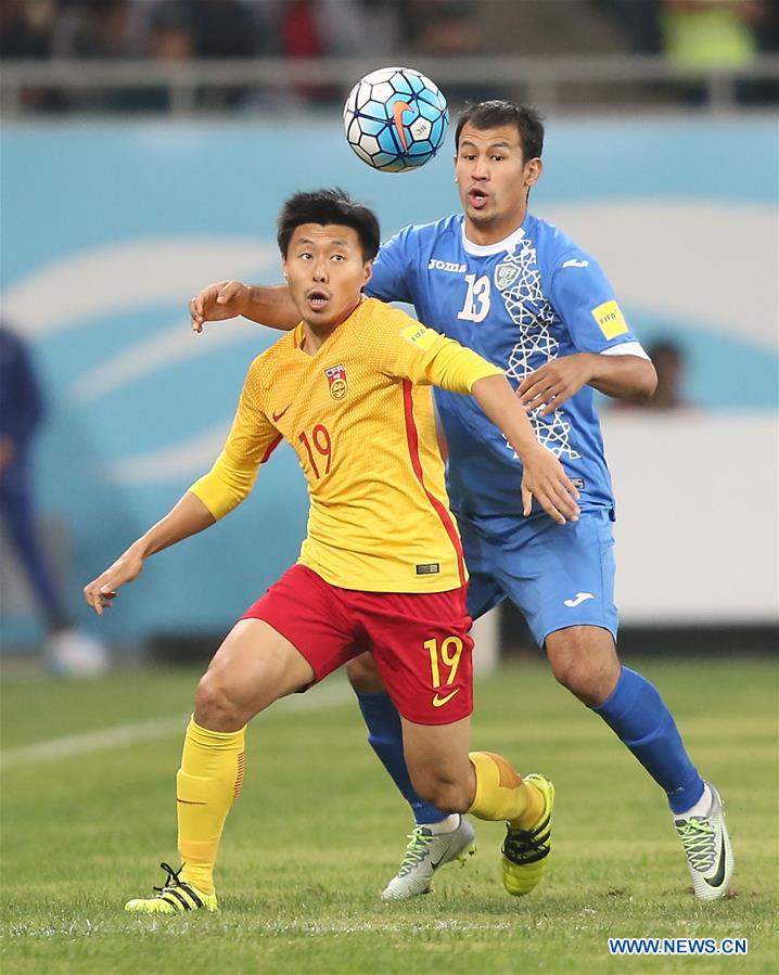 China sofre derrota perante Uzbequistão e complica apuramento para a Copa do Mundo