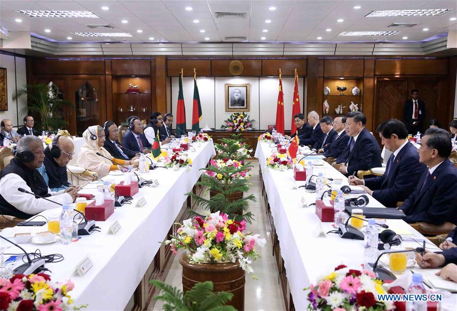 China e Bangladesh intensificam cooperação económica 