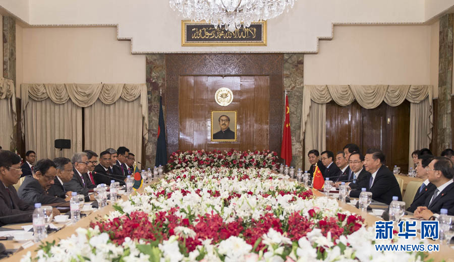 Presidente chinês recetivo às oportunidades derivadas da relação bilateral sino-bengalesa