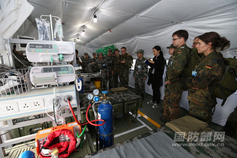 China e Alemanha fazem exercício de socorro médico