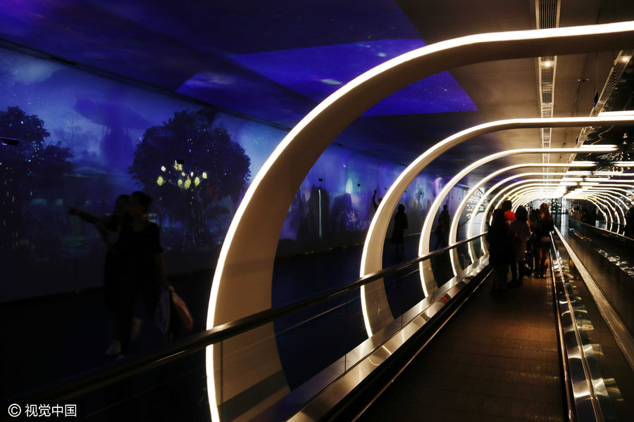 Inaugurado “Túnel no Espaço-Tempo” no aeroporto de Guangzhou