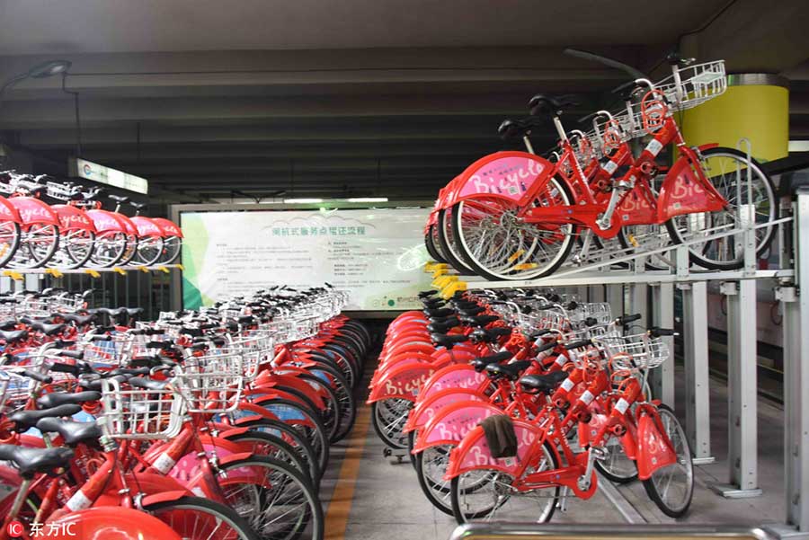 Hangzhou inaugura estacionamento de dois andares para bicicletas