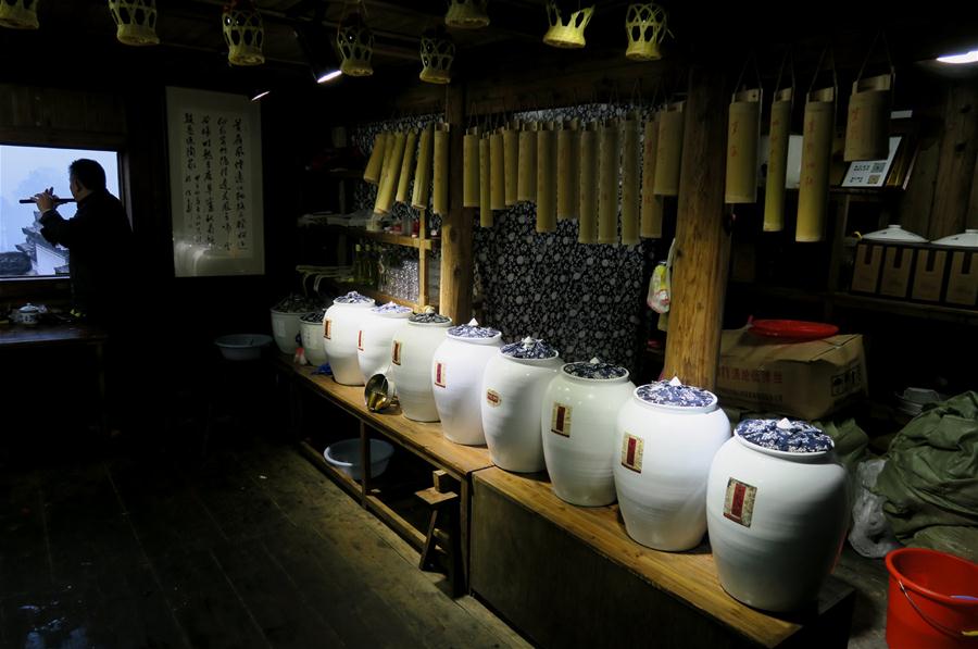 Arquitetura do estilo de Hui em Wuyuan da província de Jiangxi