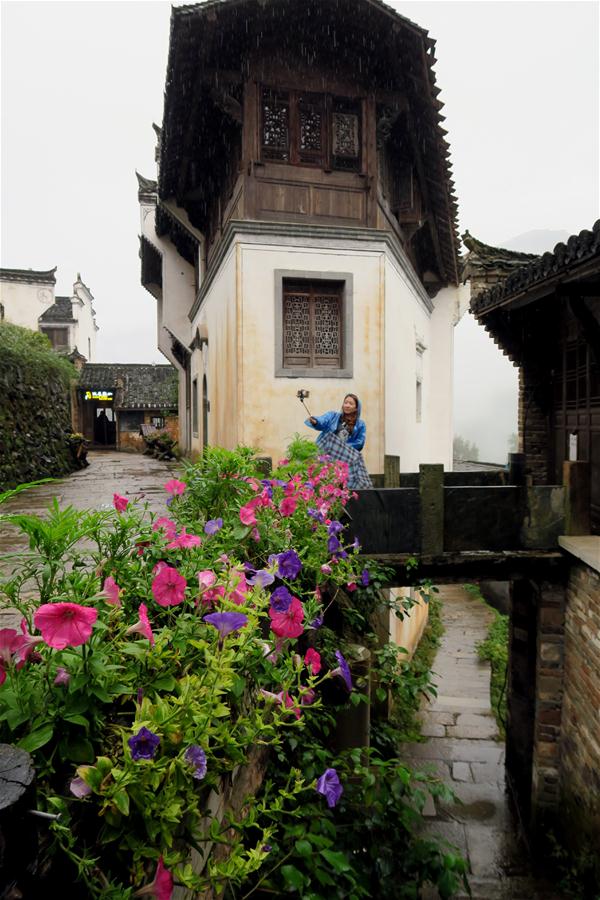 Arquitetura do estilo de Hui em Wuyuan da província de Jiangxi