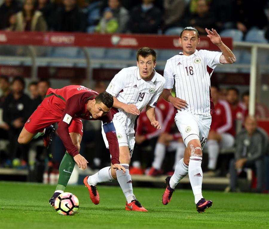 Eliminatórias para Copa do Mundo FIFA de 2018: Portugal vence Letônia por 4 a 1