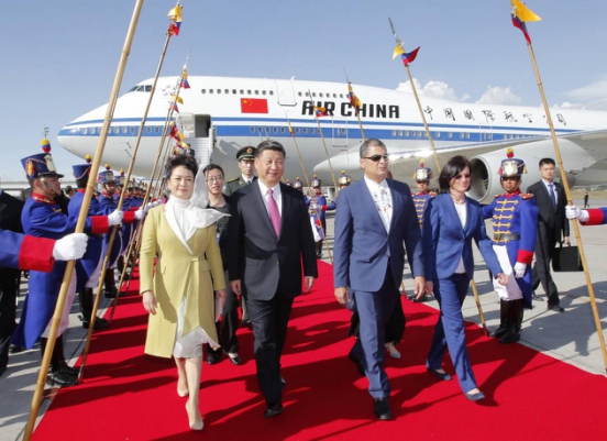 Presidente chinês chega ao Equador para terceira visita à América Latina desde 2013