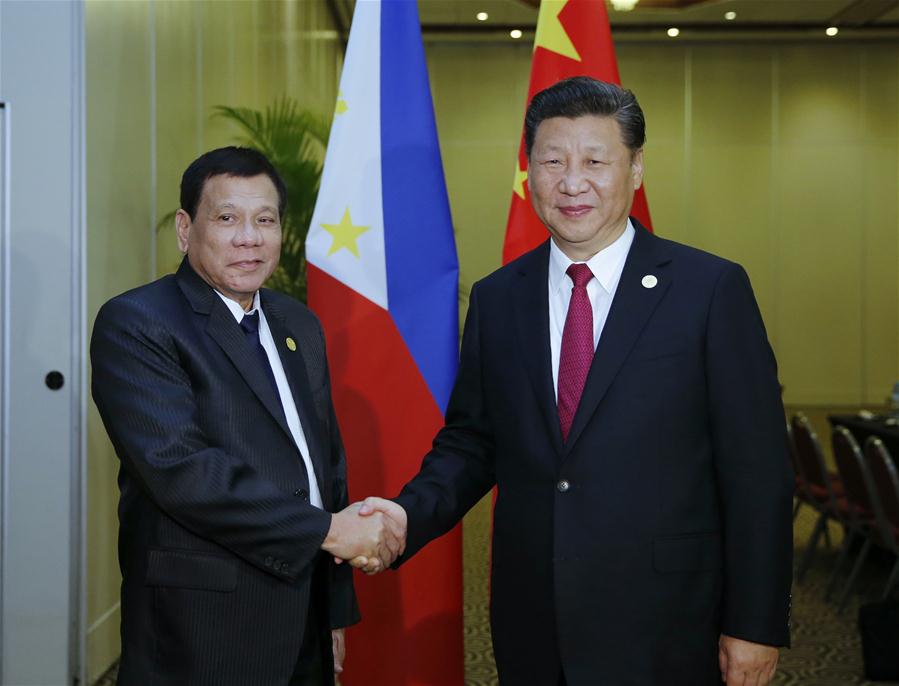 Xi e Duterte concordam em promover ainda mais laços e cooperação