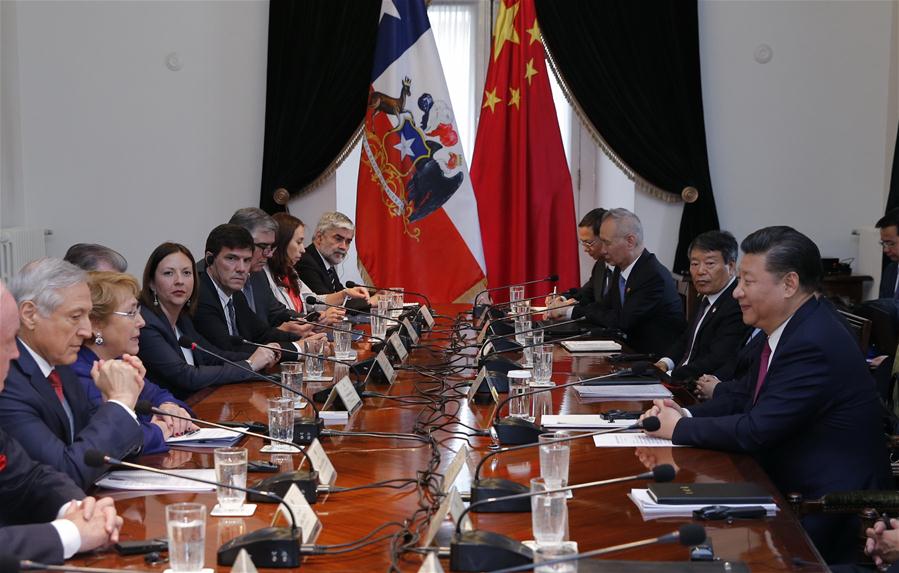 China e Chile elevam laços para nível de parceria estratégica abrangente