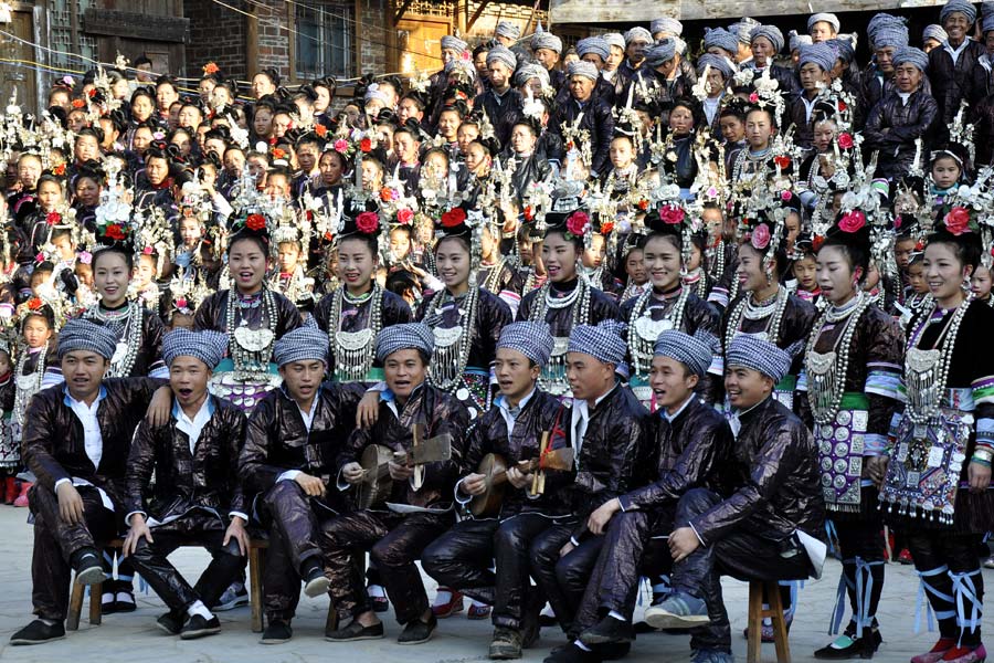 Expressão musical étnica apresentada em Guizhou