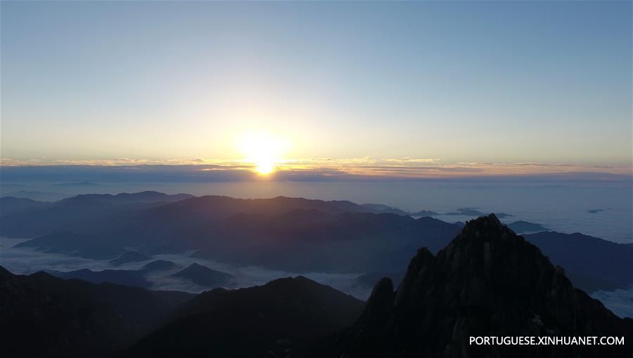 Paisagem de montanha Huangshan