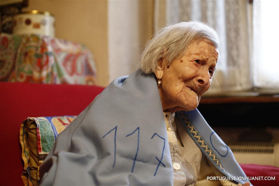 Mulher viva mais velha do mundo comemora seu 117º aniversário na Itália