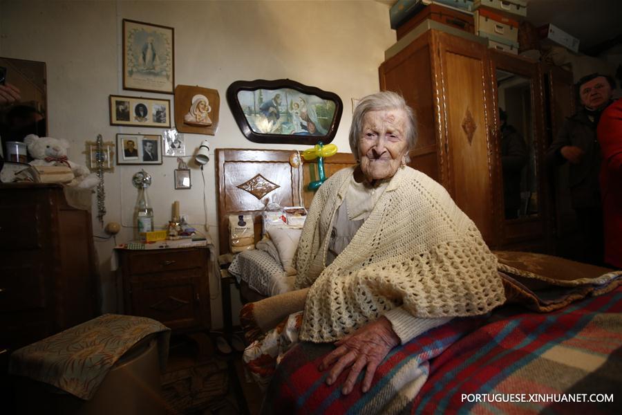 Mulher viva mais velha do mundo comemora seu 117º aniversário na Itália