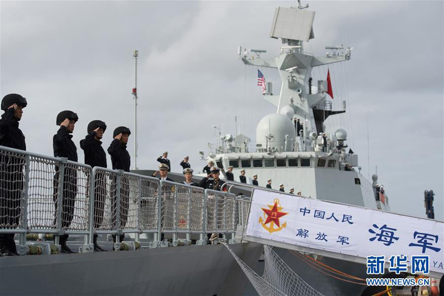 Esquadra naval chinesa visita os EUA