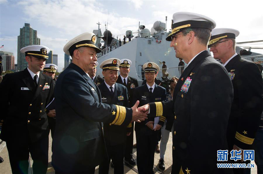 Esquadra naval chinesa visita os EUA