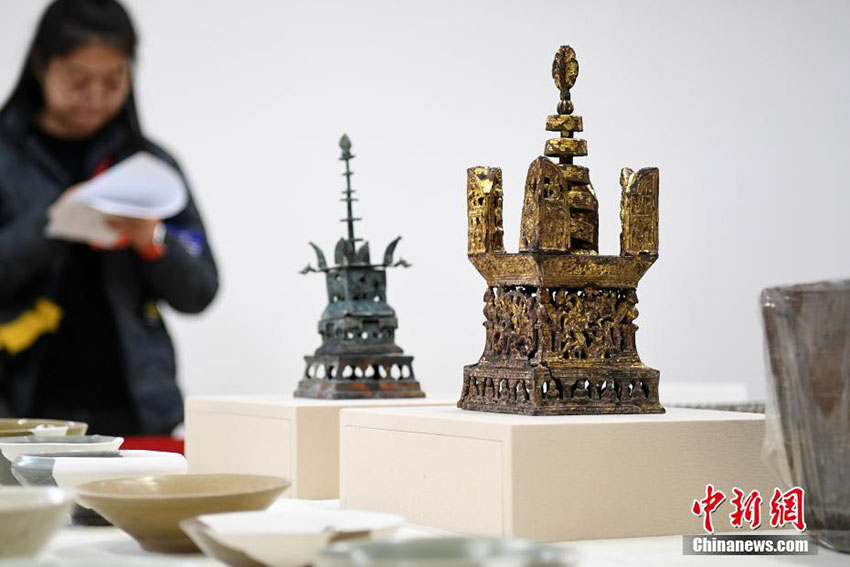Shanghai expõe novas relíquias encontradas nas ruínas Qinglong