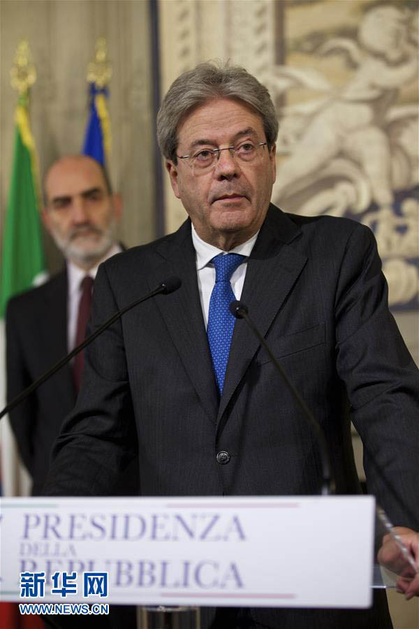 Paolo Gentiloni designado como primeiro-ministro do governo interino da Itália