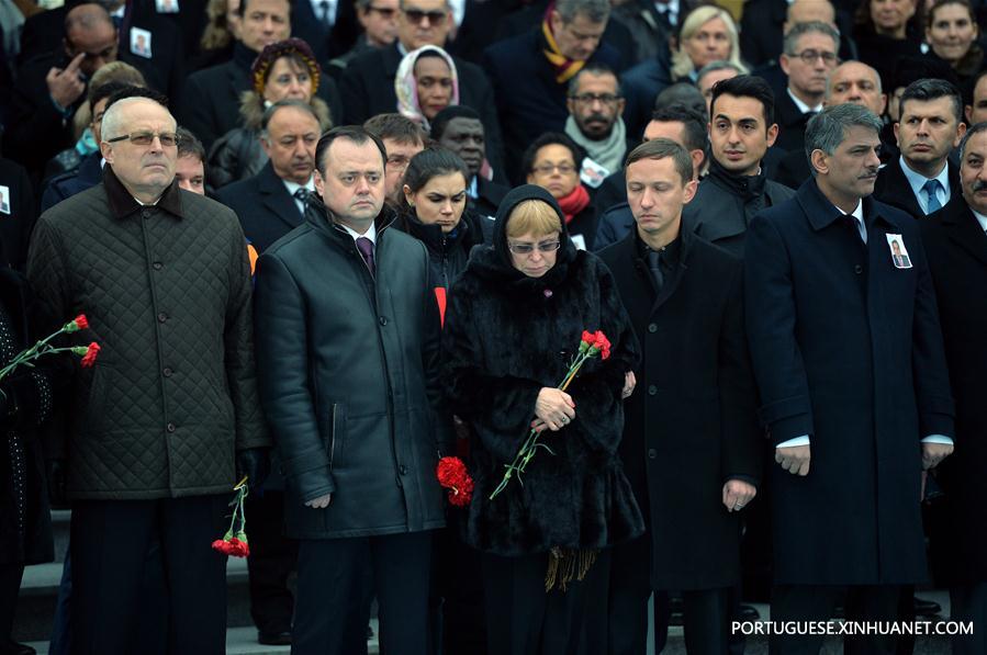 Turquia realiza cerimônia de despedida ao falecido embaixador russo na Turquia