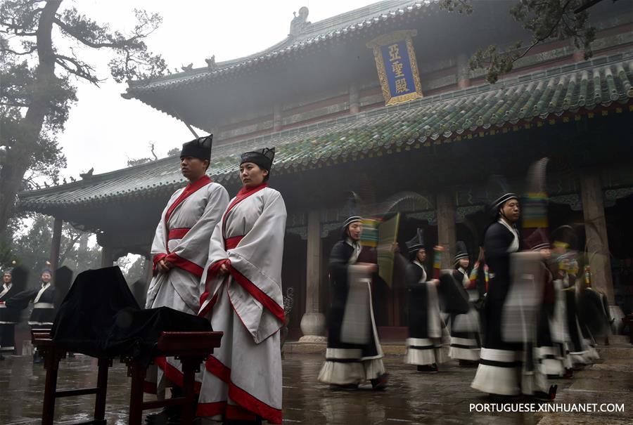 Ritual de oferenda para celebrar Mêncio é realizado em Shandong