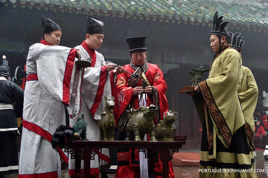 Ritual de oferenda para celebrar Mêncio é realizado em Shandong