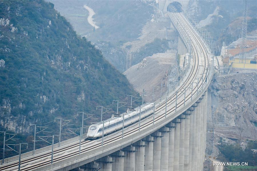 Inaugurada principal ferrovia de alta velocidade leste-oeste na China