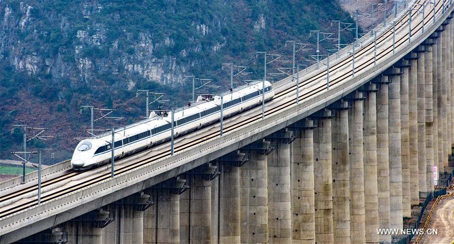 Inaugurada principal ferrovia de alta velocidade leste-oeste na China