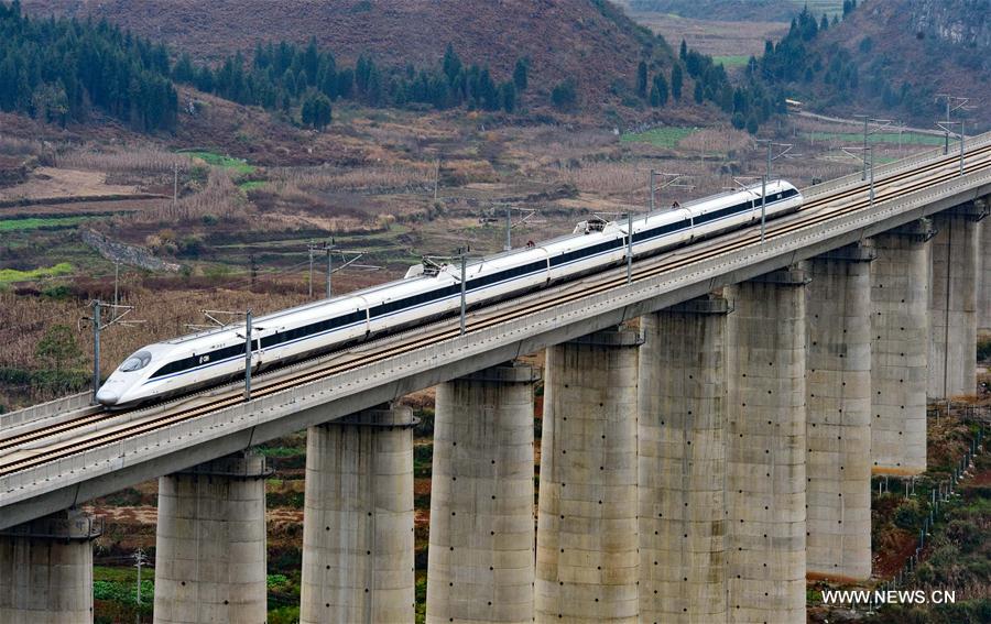 Inaugurada principal ferrovia de alta velocidade leste-oeste na China