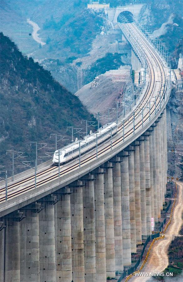 Inaugurada principal ferrovia de alta velocidade leste-oeste na China