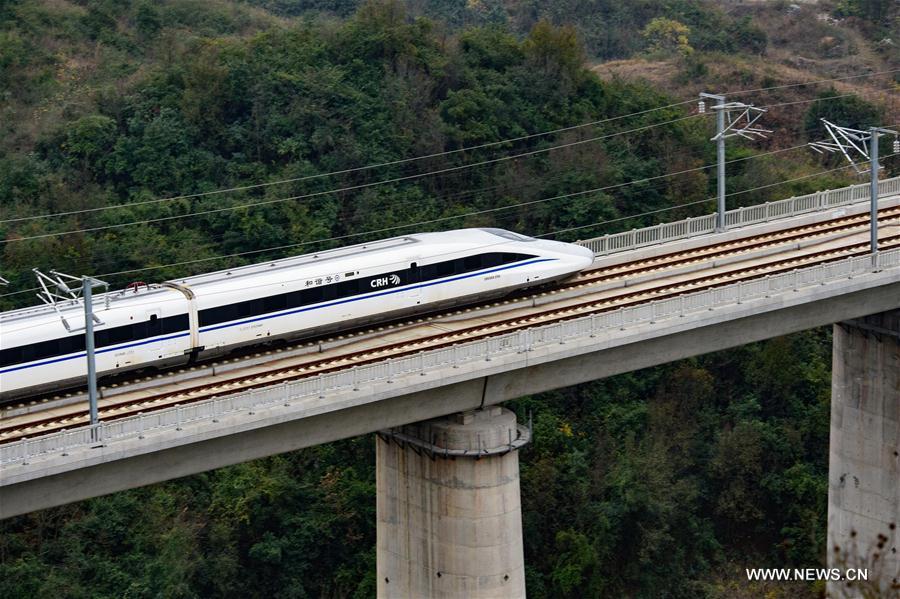 Inaugurada principal ferrovia de alta velocidade leste-oeste na China