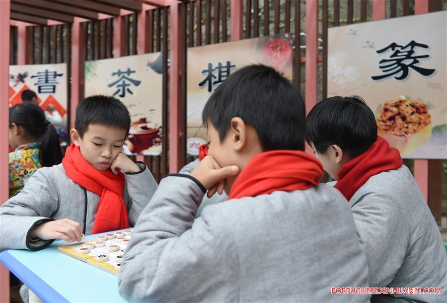 Escola no sudeste da China realiza festa temática sobre cultura tradicional