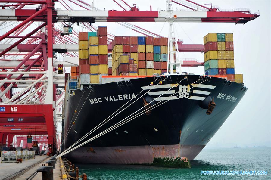 Produção do porto de Qingdao atinge recorde em 2016