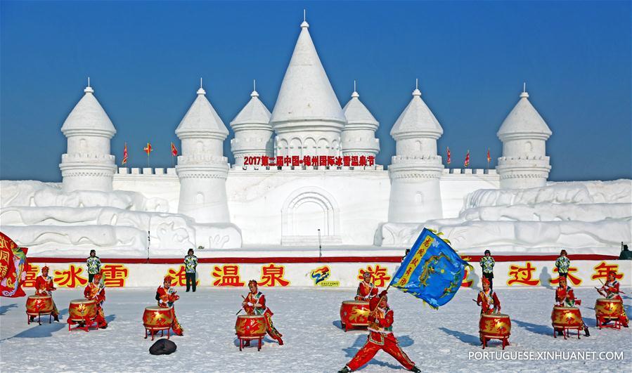 Jinzhou inaugura Festival Internacional de Gelo, Neve e Fontes Termais