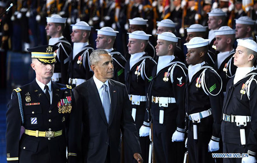 Forças armadas se despedem de Obama