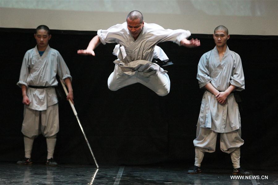 Artes marciais chinesas de Shaolin lotam teatro cipriota em performance única